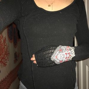 Comfy winter long sleeve, boho sleeves